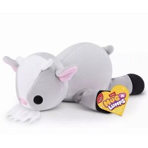 Zuru Hug-A-Lumps Luna the Goat mini Weighted Plush Grey White 7in